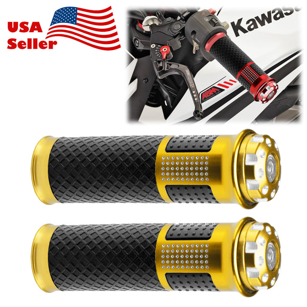 Motorcycle Hand Grips Rubber 7/8" Handle Bar 05