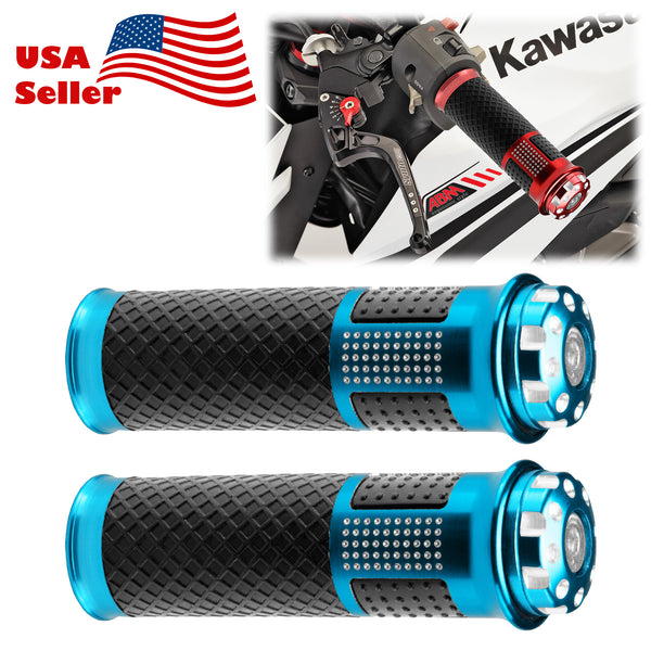 Motorcycle Hand Grips Rubber 7/8" Handle Bar 05