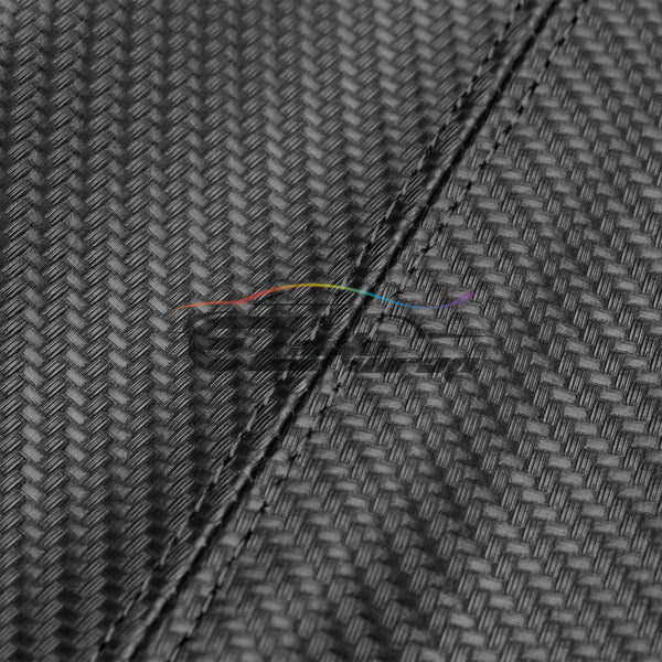 Shifter Boot Cover Black Carbon Fiber PVC Leather SBC02 (with 4 color of stitches)