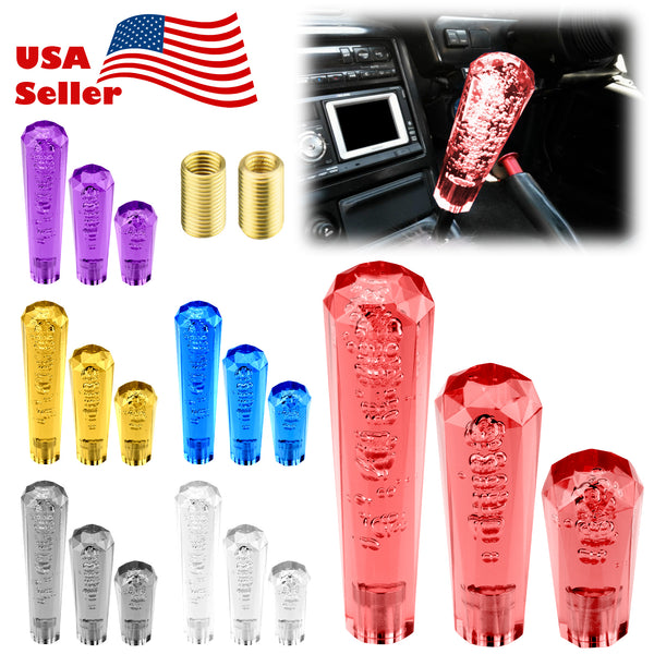 Transparent Bubble Shift Knob Manual (Blue / Clear / Gray / Purple / Red / Yellow) (10cm / 15cm / 20cm)