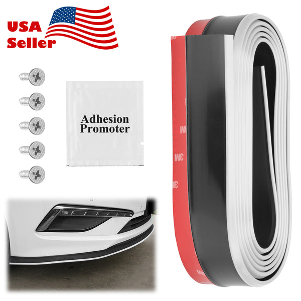 Front Bumper Rubber Lip 2 Tone Colors (Blue Black / Red Black / White Black)