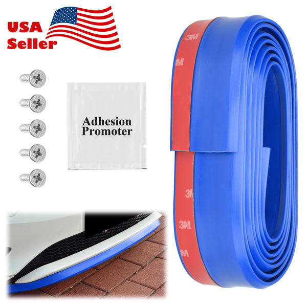 Front Bumper Rubber Lip (Black / Blue / Red)