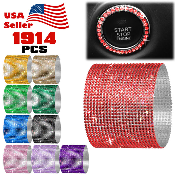 Rhinestone Crystal Diamonds (Black / Blue / Champagne Gold / Dark Green / Gold / Green / Light Purple / Pink / Purple / Red)