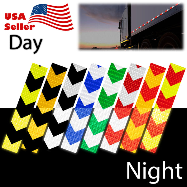 Reflective Safety Arrow Tape Strip (1 Foot Per Strip)