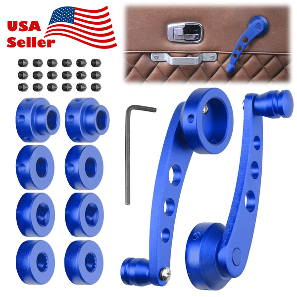 2pcs Aluminum Window Winder Crank Handle (Black / Blue / Orange / Purple / Red / Silver)