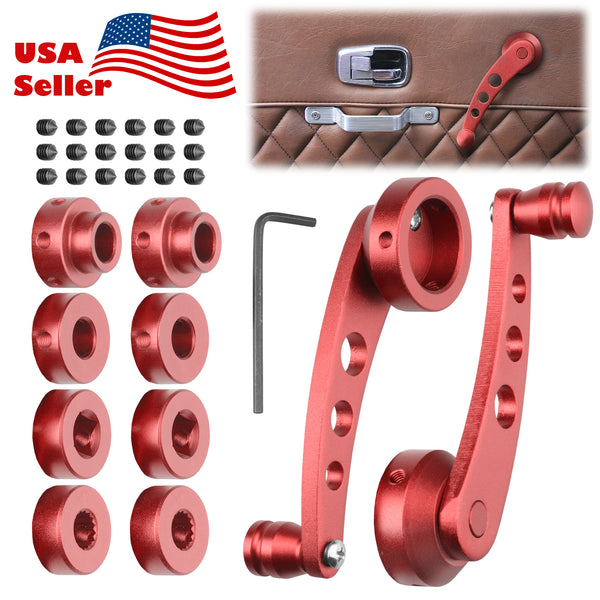 2pcs Aluminum Window Winder Crank Handle (Black / Blue / Orange / Purple / Red / Silver)