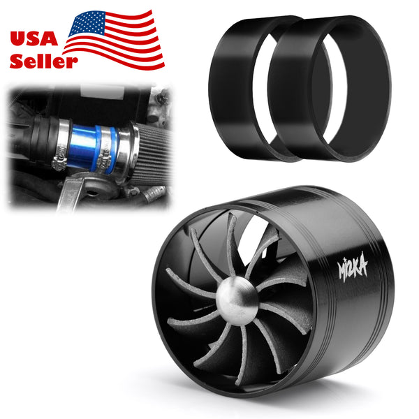 Turbine Air Intake Single Fan System 2.5"-3.0" (Black / Blue / Neo Chrome / Red / Silver)