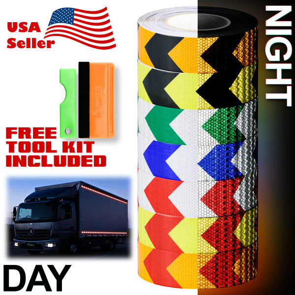 Reflective Safety Arrow Tape 2 Inches x 120 Feet