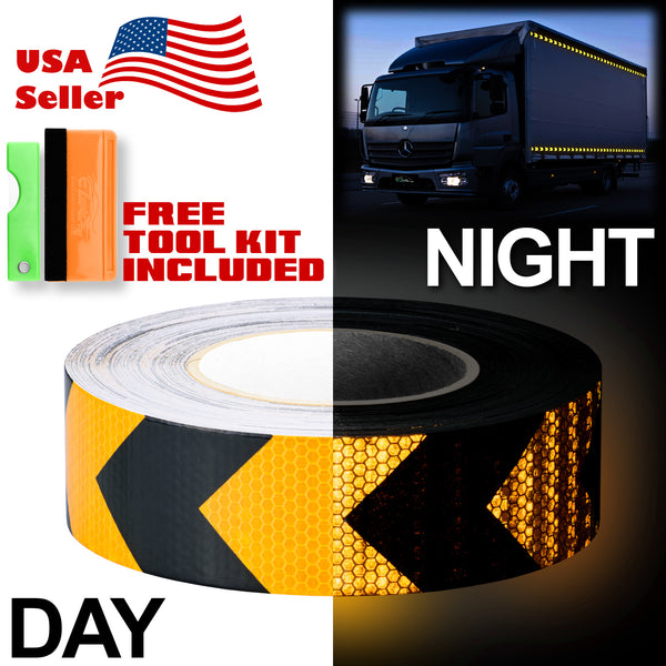 Reflective Safety Arrow Tape 2 Inches x 120 Feet