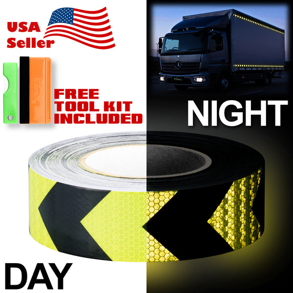 Reflective Safety Arrow Tape 2 Inches x 120 Feet