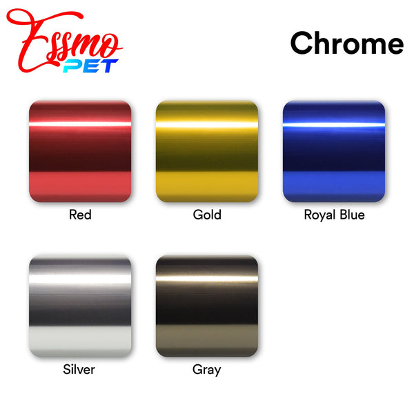 PET Chrome Gray Vinyl Wrap