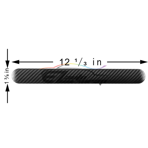 Carbon Fiber Style Anti-Scratch Black Bumper Corner Guard
