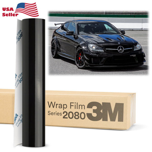 Genuine 3M 2080 Series G12 Gloss Black Vinyl Wrap