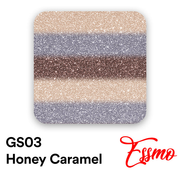 ESSMO™ Honey Caramel Glitter Stripes Heat Transfer Vinyl HTV GS03