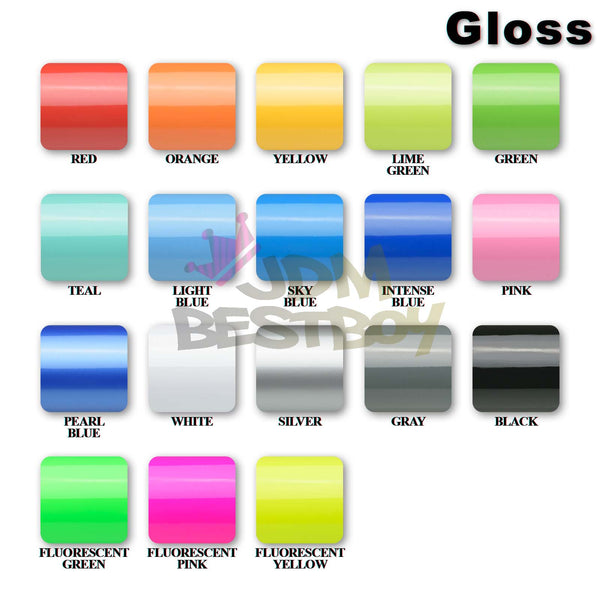 6pcs 4"x6" Gloss GMC Emblem Overlay Vinyl Wrap