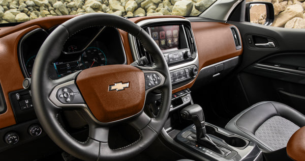 Leather Texture Brown Vinyl Wrap