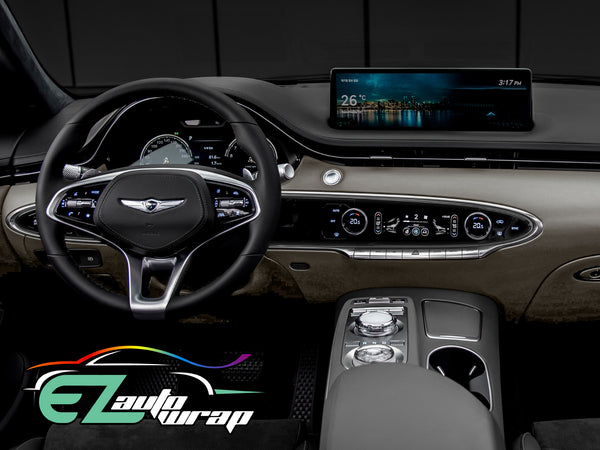 Leather Texture Gray Vinyl Wrap