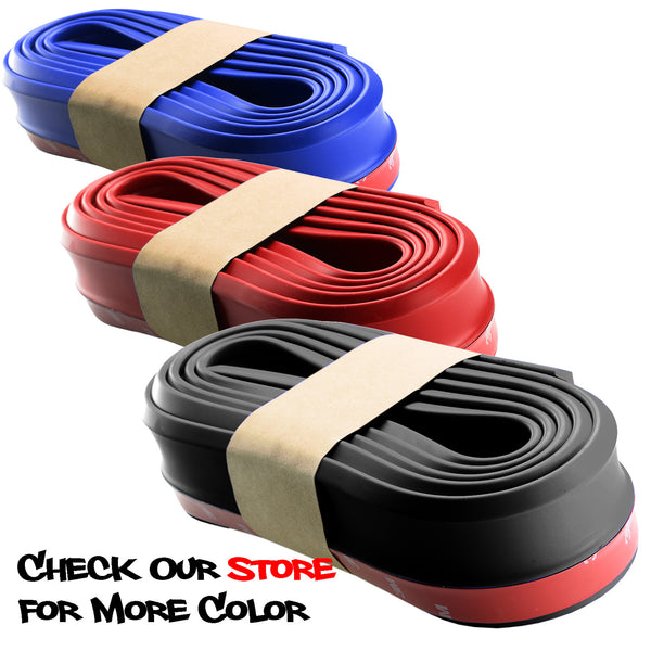 Front Bumper Rubber Lip (Black / Blue / Red)