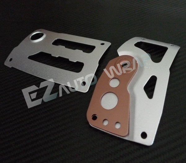 Racing Adjustable Auto Pedal Set (Blue / Gold / Silver)