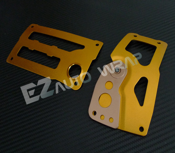 Racing Adjustable Auto Pedal Set (Blue / Gold / Silver)