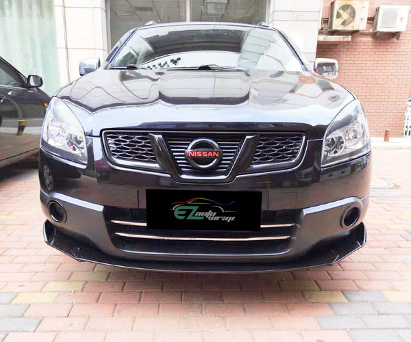 3pcs Front Bumper Lip Universal PC-89668 (Carbon Fiber Textured Black / Gloss Black / Matte Black)