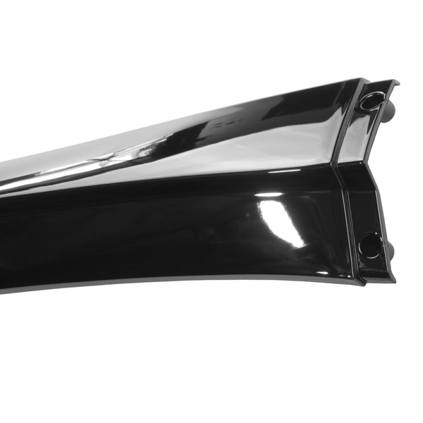 3pcs Front Bumper Lip For Cadillac ATSL ATS 2014-2017 PC-89699 (Carbon Fiber Textured Black / Gloss Black / Matte Black)