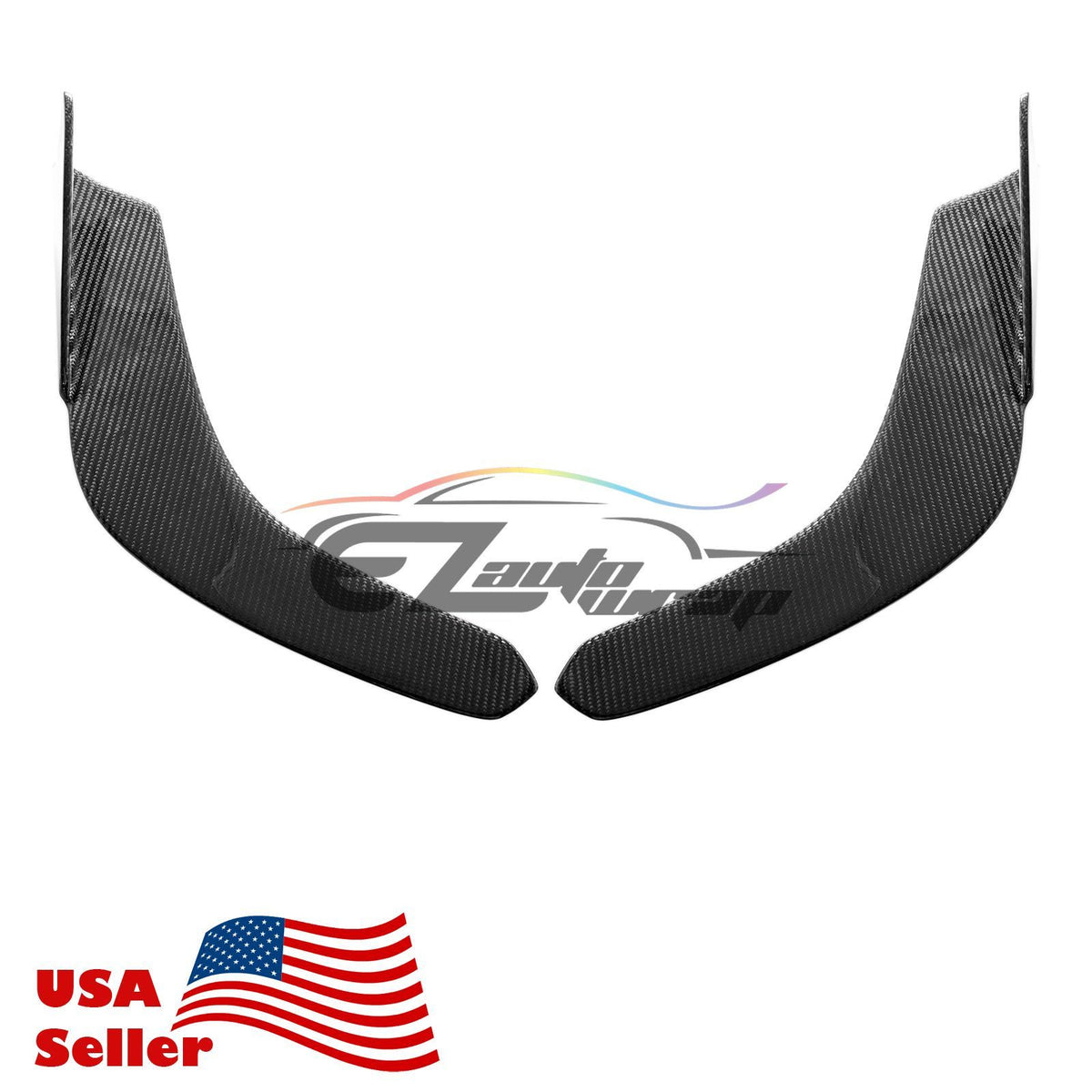 Shark Fin Style Carbon Fiber Front Bumper Splitter PC-BLS01CF – EzAuto Wrap