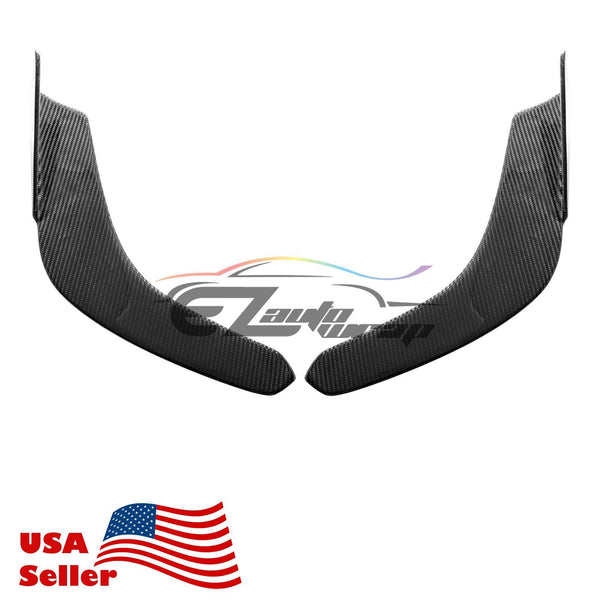 Shark Fin Style Carbon Fiber Front Bumper Splitter PC-BLS01CF