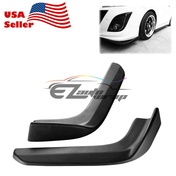 Universal Front Bumper Splitter Matte Black  PC-BLS09PU