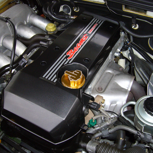 Middle Finger Engine Oil Filter Tank Cap For Toyota (Black / Blue / Gold / Red / Silver)