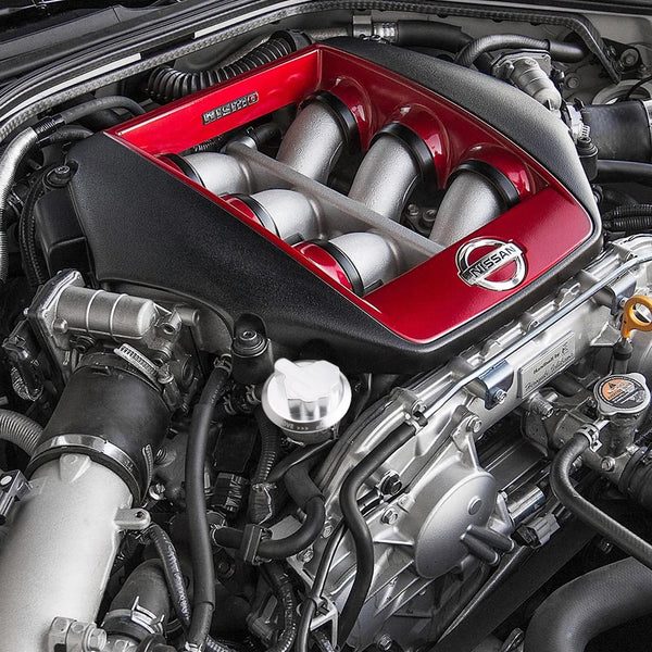 Middle Finger Engine Oil Filter Tank Cap For Nissan (Black / Blue / Gold / Red / Silver)