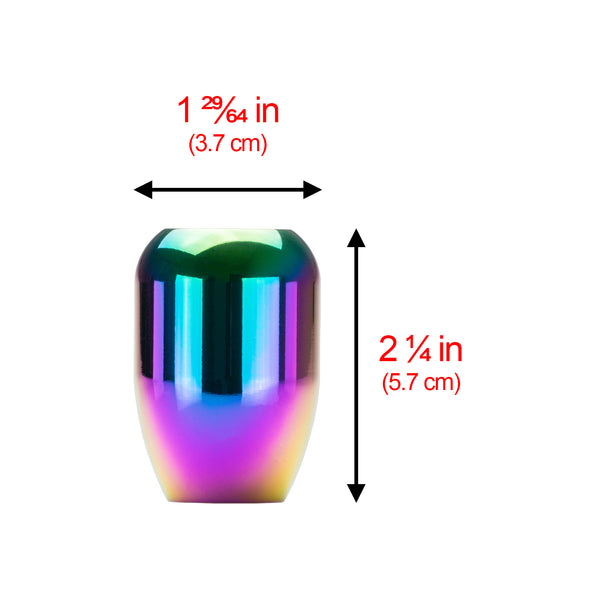 Neo Chrome Shifter Knob Manual JDM Aluminum 06