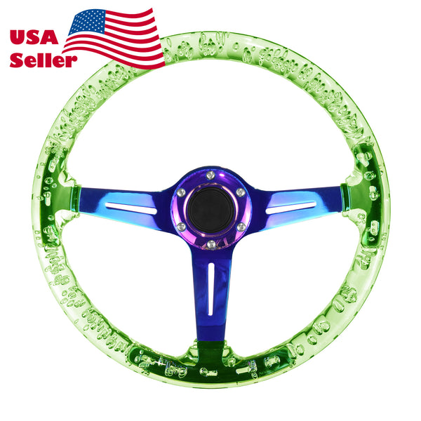 Crystal Steering Wheel PC-ST17 (Black / Blue / Glow / Green / Orange / Pink / Purple / Red / Teal / Clear / Yellow)