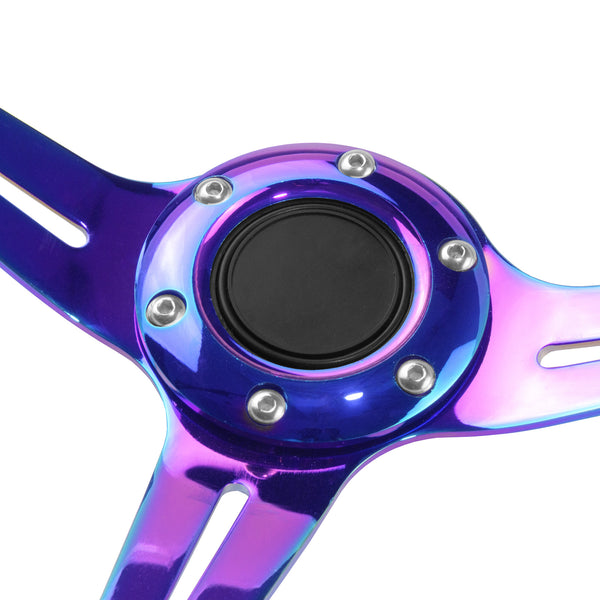 D-Shaped Crystal Steering Wheel PC-ST47 (Black / Blue / Glow / Green / Pink / Purple / Red / Teal / Clear / Yellow)