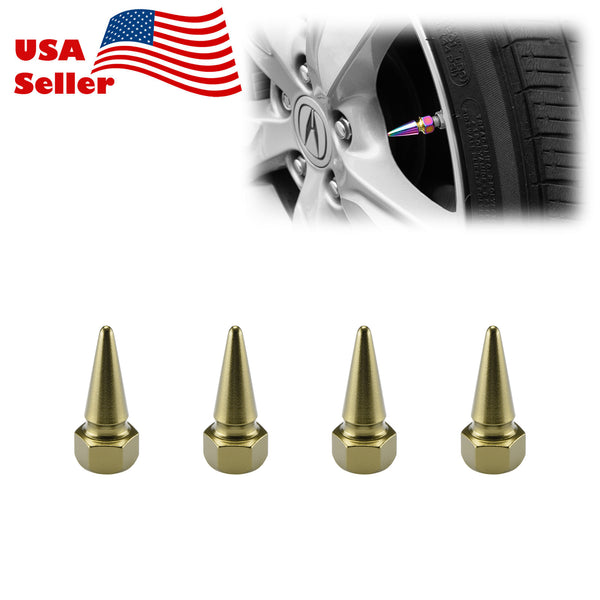 Long Spike Valve Cap TVC17 (Black / Blue / Bronze / Champagne Gold / Gold / Green / Gunmetal Gray / Neo Chrome / Purple / Red / Silver)