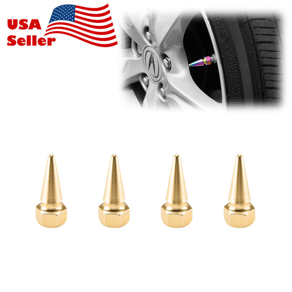 Long Spike Valve Cap TVC17 (Black / Blue / Bronze / Champagne Gold / Gold / Green / Gunmetal Gray / Neo Chrome / Purple / Red / Silver)
