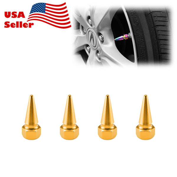 Long Spike Valve Cap TVC17 (Black / Blue / Bronze / Champagne Gold / Gold / Green / Gunmetal Gray / Neo Chrome / Purple / Red / Silver)