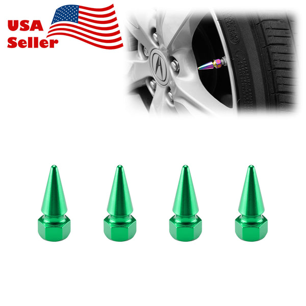 Long Spike Valve Cap TVC17 (Black / Blue / Bronze / Champagne Gold / Gold / Green / Gunmetal Gray / Neo Chrome / Purple / Red / Silver)