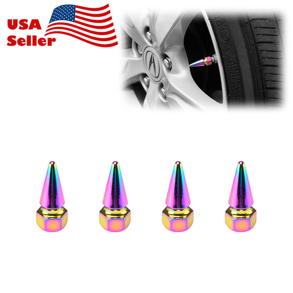 Long Spike Valve Cap TVC17 (Black / Blue / Bronze / Champagne Gold / Gold / Green / Gunmetal Gray / Neo Chrome / Purple / Red / Silver)