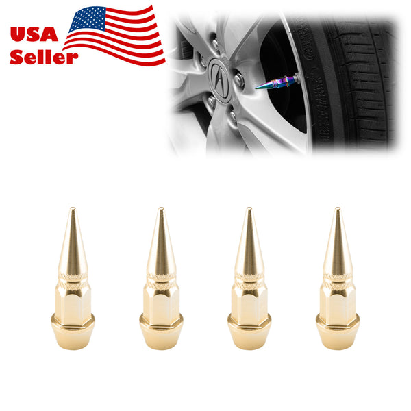 Long Spike Valve Cap TVC20 (Black / Blue / Bronze / Champagne Gold / Gold / Green / Gunmetal Gray / Neo Chrome / Purple / Red / Silver)