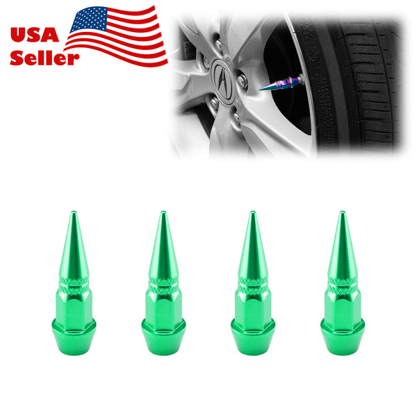 Long Spike Valve Cap TVC20 (Black / Blue / Bronze / Champagne Gold / Gold / Green / Gunmetal Gray / Neo Chrome / Purple / Red / Silver)