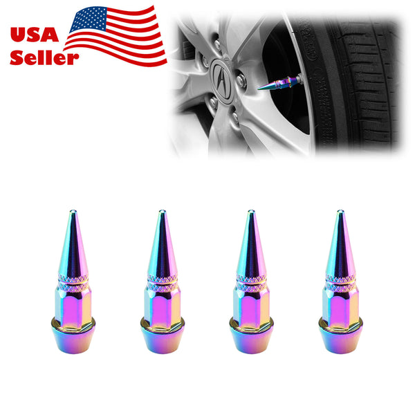 Long Spike Valve Cap TVC20 (Black / Blue / Bronze / Champagne Gold / Gold / Green / Gunmetal Gray / Neo Chrome / Purple / Red / Silver)