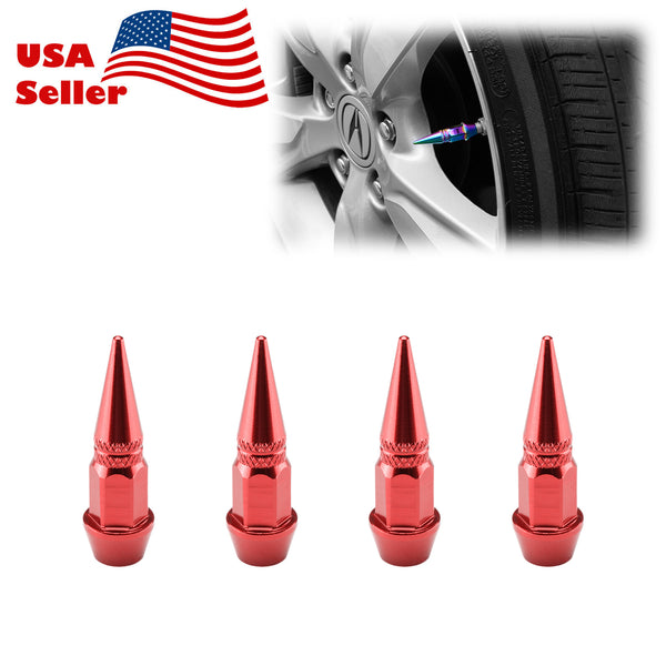 Long Spike Valve Cap TVC20 (Black / Blue / Bronze / Champagne Gold / Gold / Green / Gunmetal Gray / Neo Chrome / Purple / Red / Silver)