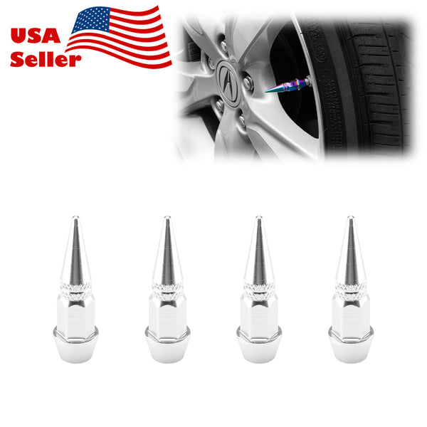 Long Spike Valve Cap TVC20 (Black / Blue / Bronze / Champagne Gold / Gold / Green / Gunmetal Gray / Neo Chrome / Purple / Red / Silver)