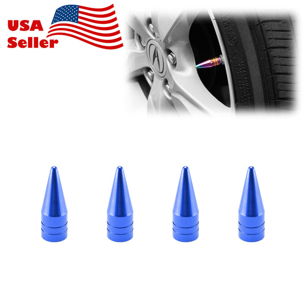 Long Spike Tire Valve Cap TVC29 (Black / Blue / Bronze / Champagne Gold / Gold / Green / Gunmetal Gray / Neo Chrome / Purple / Red / Silver)