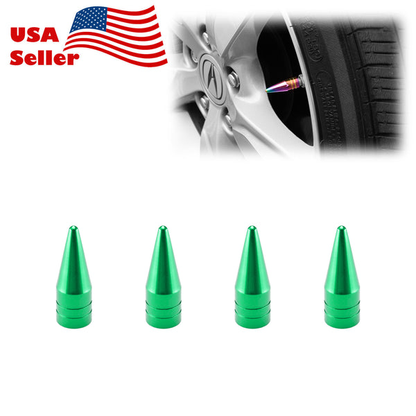 Long Spike Tire Valve Cap TVC29 (Black / Blue / Bronze / Champagne Gold / Gold / Green / Gunmetal Gray / Neo Chrome / Purple / Red / Silver)