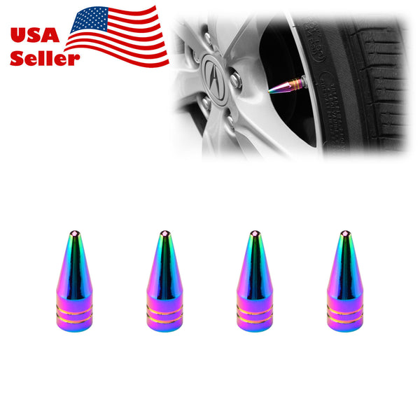 Long Spike Tire Valve Cap TVC29 (Black / Blue / Bronze / Champagne Gold / Gold / Green / Gunmetal Gray / Neo Chrome / Purple / Red / Silver)