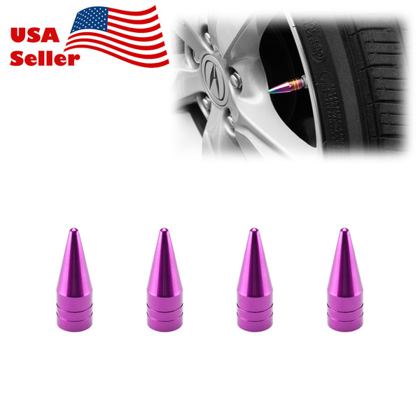 Long Spike Tire Valve Cap TVC29 (Black / Blue / Bronze / Champagne Gold / Gold / Green / Gunmetal Gray / Neo Chrome / Purple / Red / Silver)