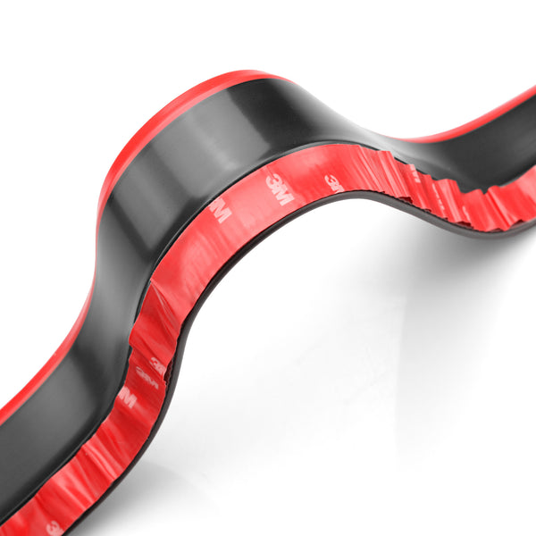 Front Bumper Rubber Lip 2 Tone Colors (Blue Black / Red Black / White Black)