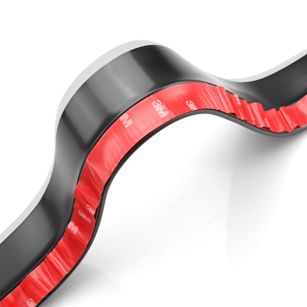 Front Bumper Rubber Lip 2 Tone Colors (Blue Black / Red Black / White Black)